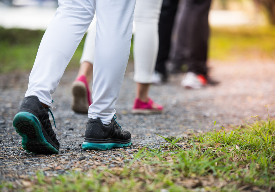 Group,Of,People,Wear,Sport,Shoes,Walking,,Running,,Traveling,,Hiking